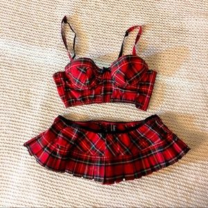 Bra and Skirt Frederick’s of Hollywood